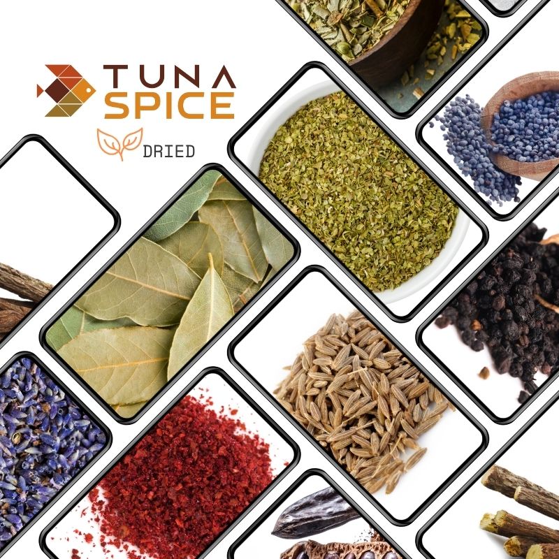 Tuna Spice dried herb and spice range — Laurel Leaves Turkey, Turkish origin
